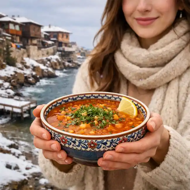 Zesty Bulgarian Lentil Chorba – Vegetarian soup recipe from Bulgaria